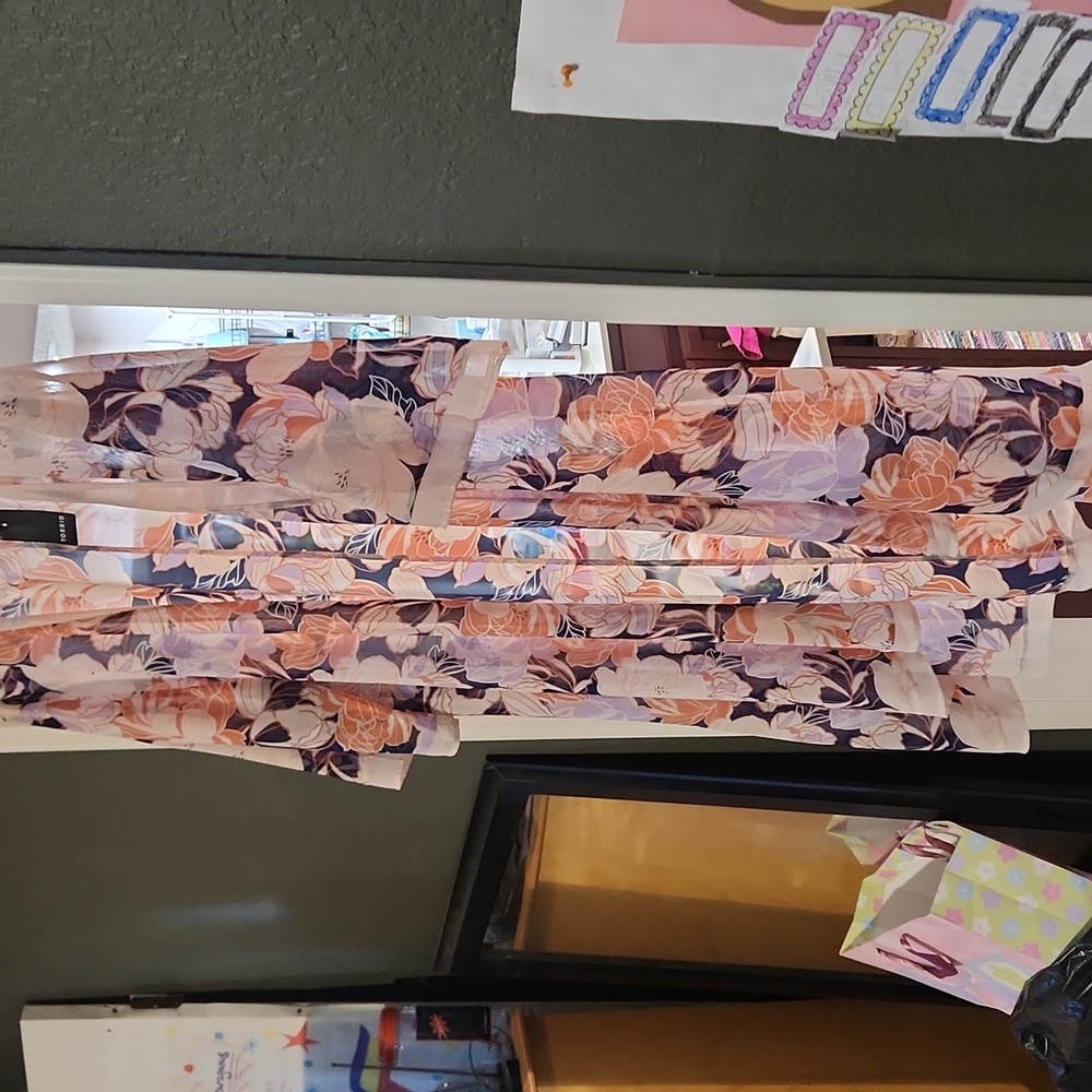 Pink floral Kimono NWT